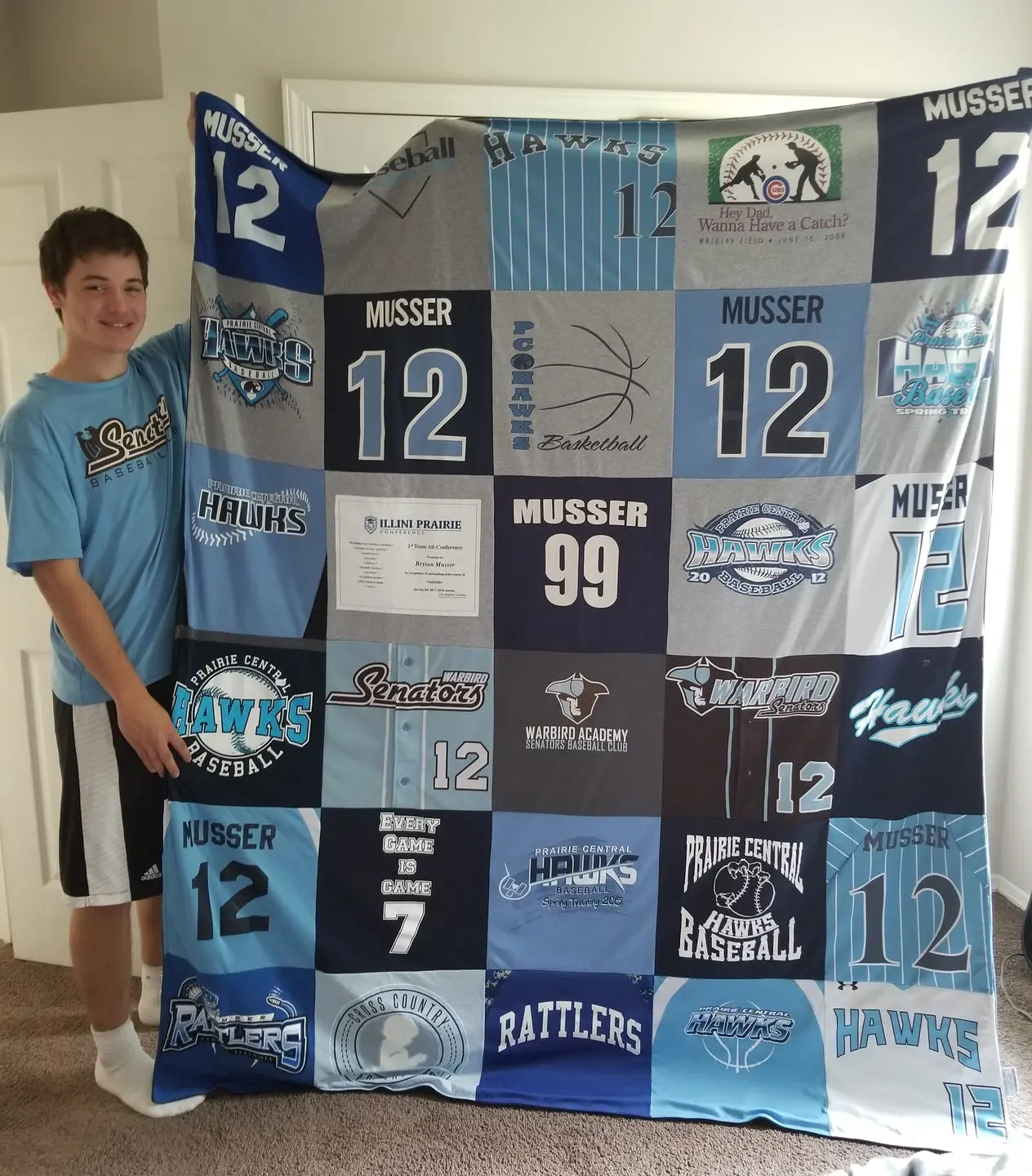Project Repat T-Shirt Quilt - Image 61