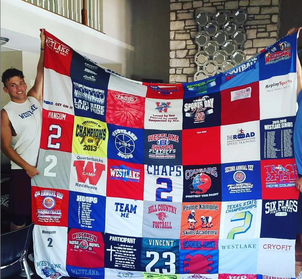 Project Repat T-Shirt Quilt - Image 68